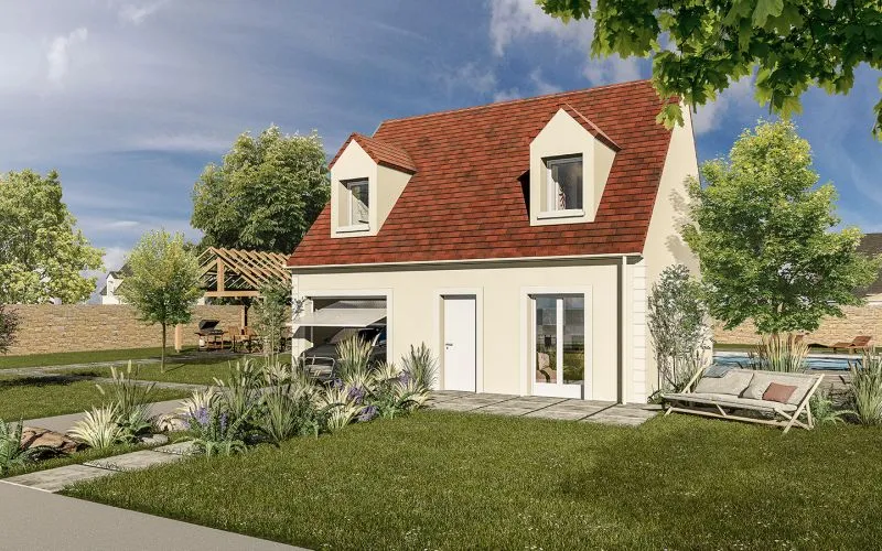 Projet de construction d'une maison 83.35 m² avec terrain à MONTLHERY (91)